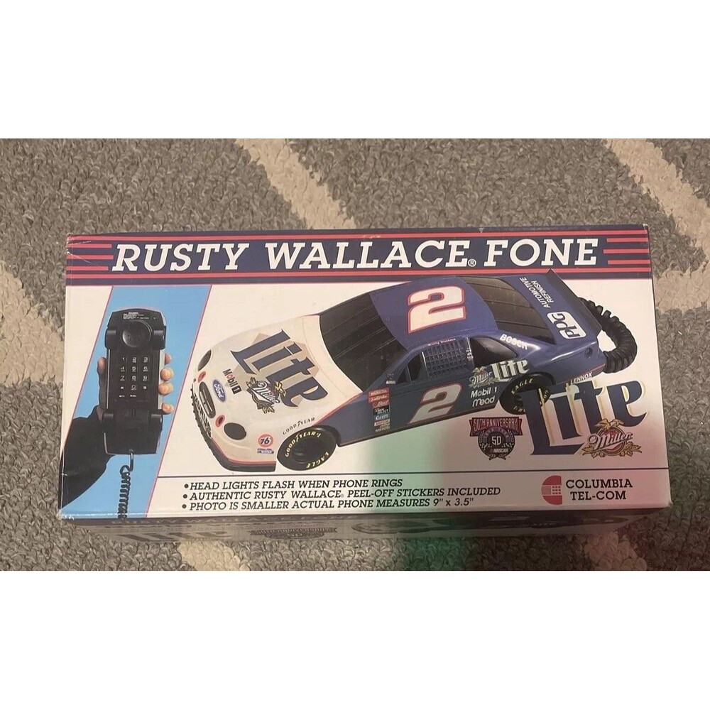 Columbia Tel-Com (1996) #2 Rusty Wallace Fone Telephone Miller Lite Ford Taurus